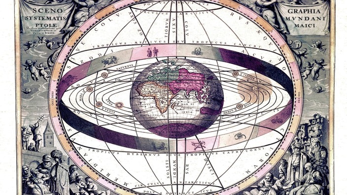 Geozentrisches Weltbild nach Claudius Ptolemäus | Bildquelle: INTERFOTO Geozentrisches Weltbild nach Claudius Ptolemäus