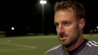 David Wick auf dem Fußballplatz