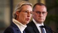 Archivbild: Alice Weidel und Tino Chrupalla am 12. März 2025 in Berlin. 