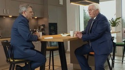 Frank-Walter Steinmeier und Martin von Mauschwitz im Gespräch 