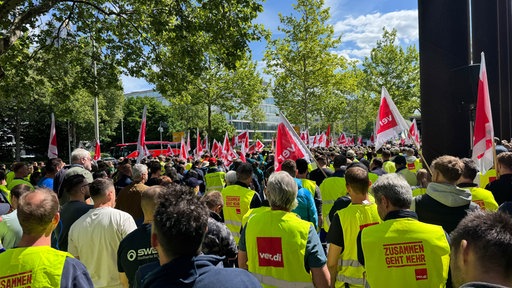 Verdi-Demonstranten in Bonn