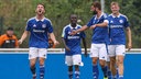 Spieler des FC Schalke 04 II jubeln über einen Treffer (Archivbild).